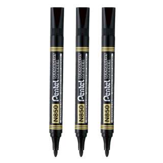 PENTEL MN850 Permanent Marker Bullet Tip - Black PENTEL MN850 Permanent Marker Bullet Tip - Black