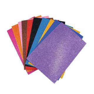 VIP A4 Glitter Foam Paper Mix Color Selfstick