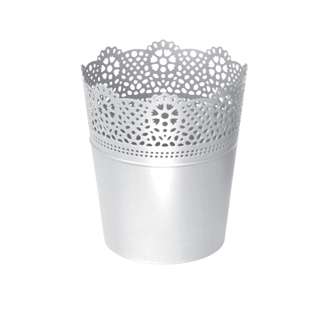 Prosperplast Lace Pot - White (135mm X 155mm)