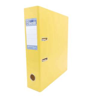 A4 PVC Arch File Yellow 3
