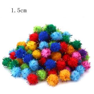 Glitter Color Cotton Ball Mix Colour