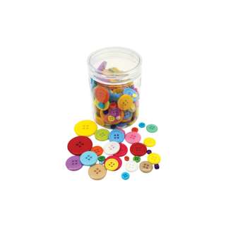 Mix Plastic Button Round - Mix Size