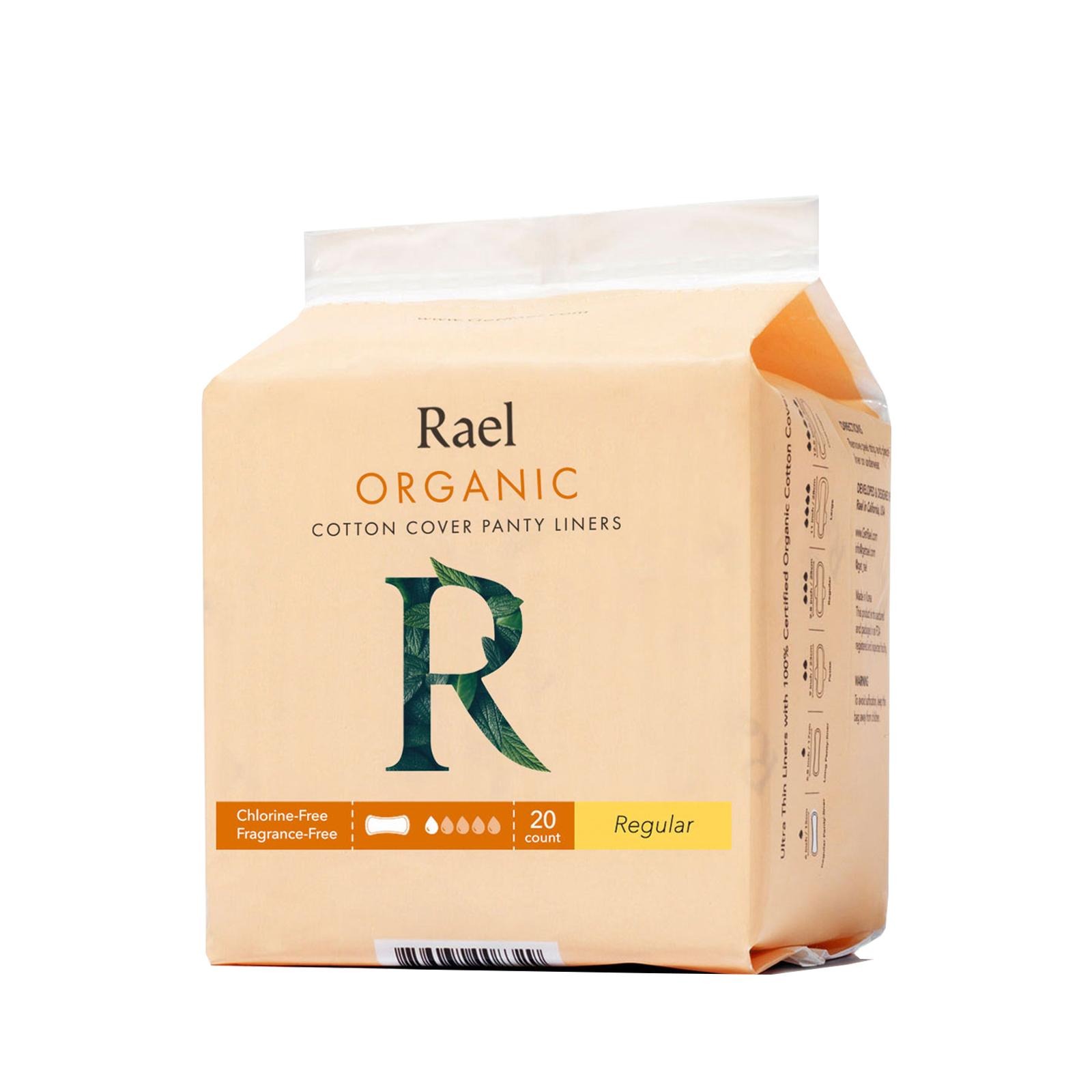 Rael Organic Cotton Cover Panty Liners Regular NTUC FairPrice
