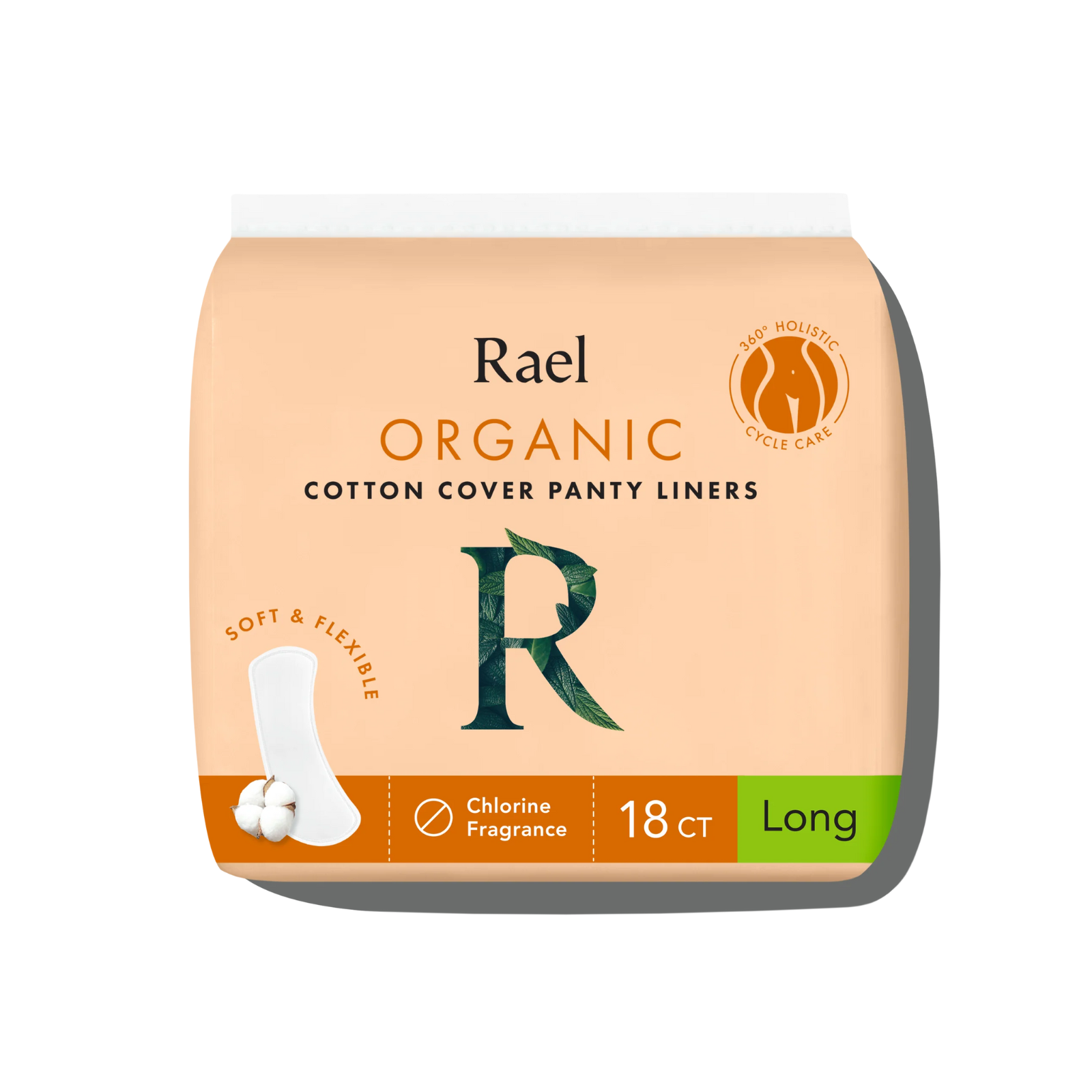 Rael Organic Cotton Cover Panty Liners - Long