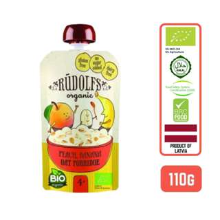 Rudolfs Organic Peach Banana Oat Porridge Puree