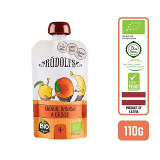 Rudolfs Organic Mango Banana & Quince Puree