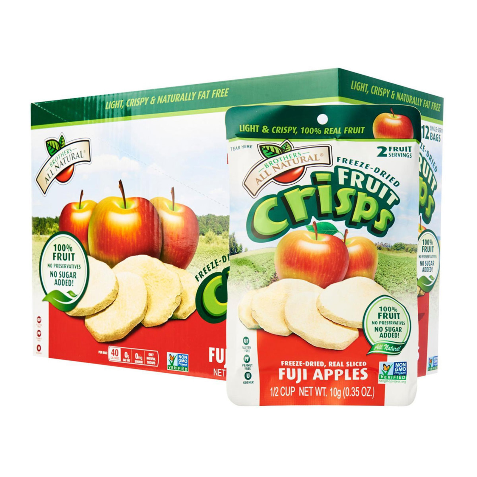 BrothersAllNatural Fuji Apple Crisps NTUC FairPrice