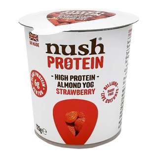 Nush Strawberry High Protein Almond Yogurt Vegan & Dairy Free Nush Strawberry High Protein Almond Yogurt Vegan & Dairy Free
