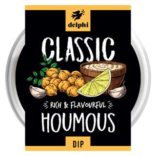 Delphi Fresh Classic Hummus Dip Gluten and Dairy Free Vegan