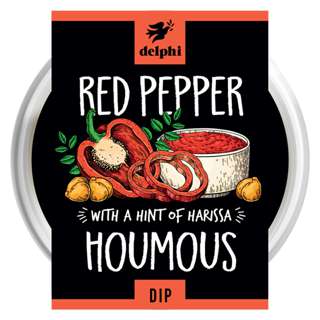 Delphi Chargrilled Red Pepper Hummus Dip Delphi Chargrilled Red Pepper Hummus Dip