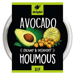 Delphi Fresh Avocado Hummus Dip Gluten and Dairy Free Vegan