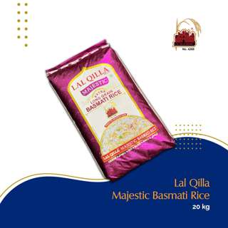 Lal Qilla Majestic Long Grain Basmati Rice 20 Kg - By Dashmes Lal Qilla Majestic Long Grain Basmati Rice 20 Kg - By Dashmes