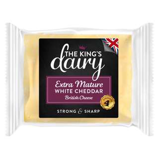 The King's Dairy Extra Mature White Cheddar Cheese The King's Dairy Extra Mature White Cheddar Cheese