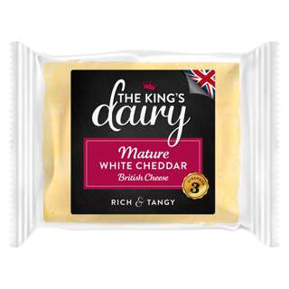 The King's Dairy Mature White Cheddar Cheese The King's Dairy Mature White Cheddar Cheese