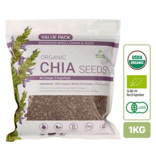 Nature's Superfoods Premium Organic Black Chia Seeds