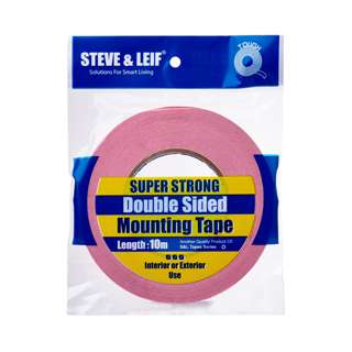 Steve & Leif White Double Sided PE Foam Mounting Tape 12mmx10