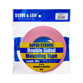 Steve & Leif White Double Sided PE Foam Mounting Tape 18mmx10
