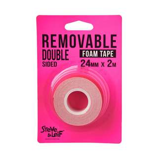 Steve & Leif White Removable Double Sided Foam Tape (24mmx2m)