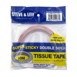 Steve & Leif Super Sticky Double Sided Tissue Tape (12mmx10m)