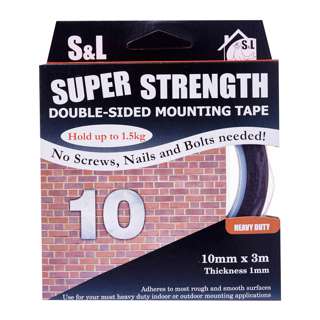 Steve & Leif Double Sided Mounting Foam Tape (10mm x 3m)