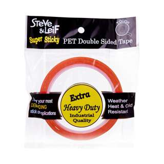 Steve & Leif Double Sided Super Sticky Clear PET Tape 12mmx10