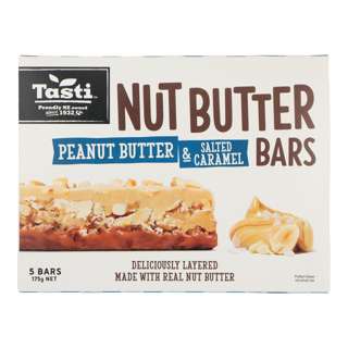 Tasti Nut Butter Bars - Peanut Butter & Salted Caramel Tasti Nut Butter Bars - Peanut Butter & Salted Caramel