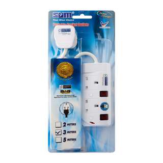 SUM 2 Outlets 3 Pin Extension Cord Portable Socket (3M)