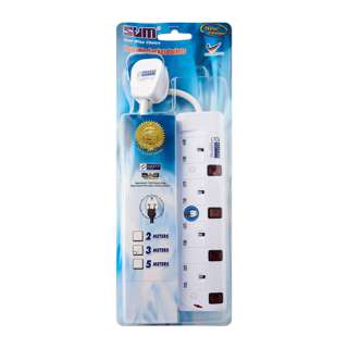 SUM 4 Outlets 3 Pin Extension Cord Portable Socket (3M)