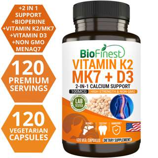Biofinest Vitamin K2 Mk7 and D3 Supplement
