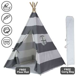 ToddlerFinest Kids Children Teepee Camping Tent (Grey)