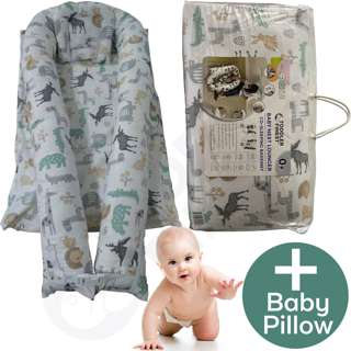 ToddlerFinest 2-in-1 Co-Sleeping Baby Lounger Pillow Nest(Z)