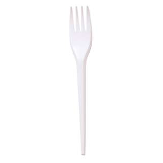 MTRADE Disposable 7 Inch White Plastic Forks
