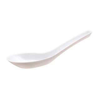 MTRADE Disposable White Plastic Chinese Spoons (Big)