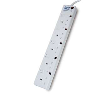 PowerPac 5 Way 3M Extension Cord With 2-Pin Direct (PP3885N)