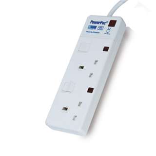 PowerPac 2 Way 3M Extension Cord With 2-Pin Direct (PP3882N)