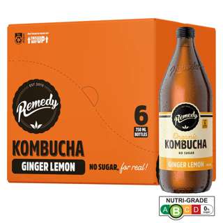 Remedy Organic Kombucha - Ginger & Lemon