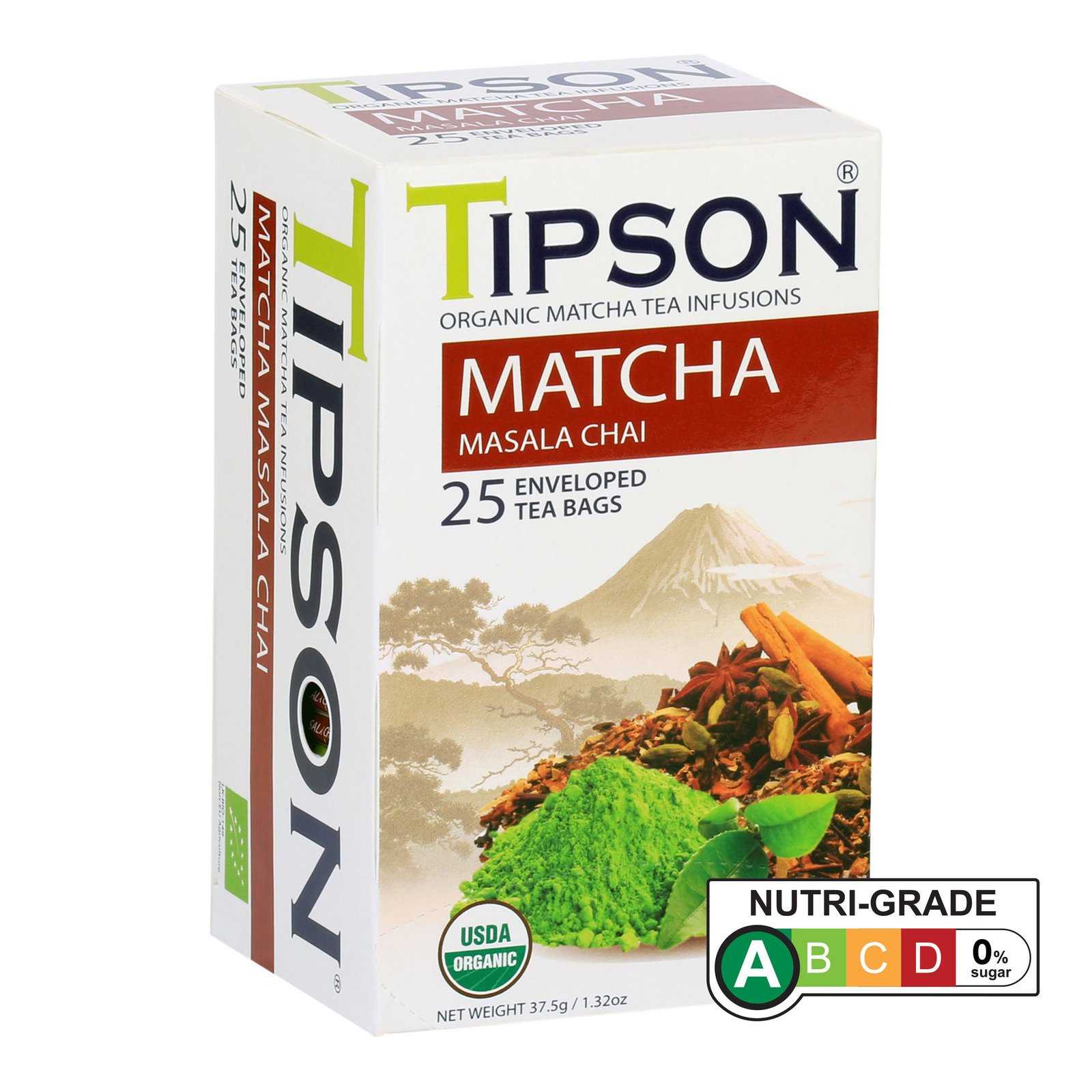 Tipson Organic Matcha Infusions Masala Chai NTUC FairPrice