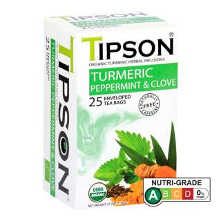 Tipson Caffeine-Free Organic Turmeric Peppermint & Clove