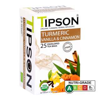 Tipson Caffeine-Free Organic Turmeric Vanilla & Cinnamon