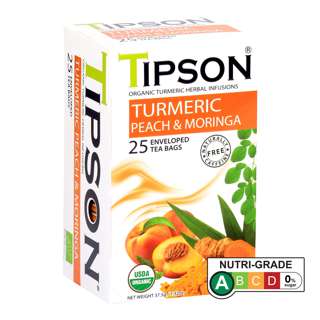 Tipson Caffeine-Free Organic Turmeric Peach & Moringa