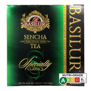 Basilur Sencha Ceylon Green Tea (100 Tea Bags)
