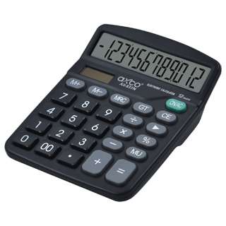 Axco AX837N Calculator 12 digits - Black Axco AX837N Calculator 12 digits - Black