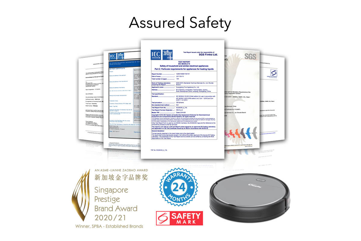 PowerPac Robotic Vacuum Cleaner Auto Recharge (PPV3100) NTUC FairPrice