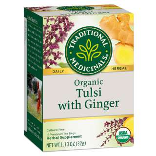 Traditional Medicinals Organic Tulsi with Ginger 16 Teabag