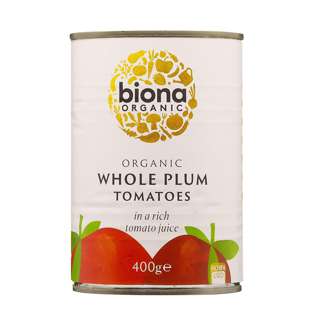Biona Organic Whole Plum Peeled Tomatoes