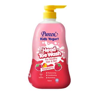 Pureen Kids Yogurt Head To Toe Wash - Raspberry Pureen Kids Yogurt Head To Toe Wash - Raspberry