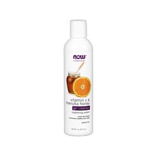 Now Foods Solution, Gel Cleanser Vitamin C & Manuka Honey