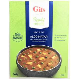 Gits Heat & Eat - Aloo Matar 300G -- By Dashmesh
