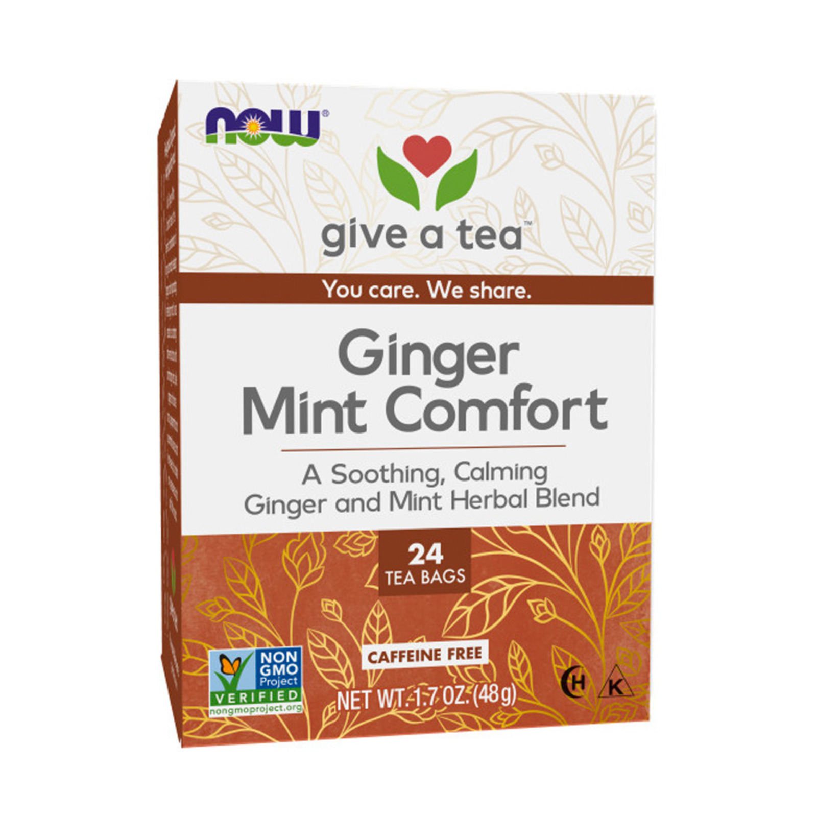 Now Foods Ginger Mint Comfort Tea NTUC FairPrice