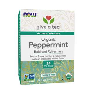 Now Foods Organic Peppermint Tea, bags